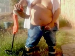 Chubby Gay Man Masturbates and Makes a Delicious Mess4444