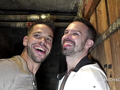 KEVIN DAVID fucked raw by REX in basement