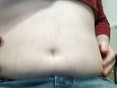 Playing With My Chubby Belly