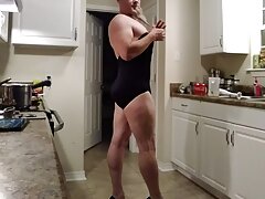 Spotlight on an old ass bodystocking and a little sas. Fishnet wrapped bubble butt leaves no room to guess what's what.