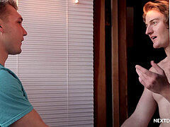 NextDoorraw hunk indulges in some bareback action with well-hung stud