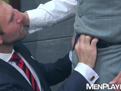 Tom Wolfe cock worships Hans Berlin before bending over for a fuck