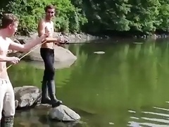 A couple of very sexy fellas fucking outdoors