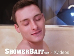 ShowerBait Bathroom Hidden Cam Penetrate With Draped Black Penis