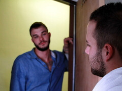 Dudes decide to chekc each other out anally