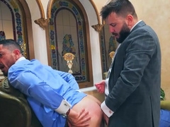 Delightful gay pleasures between friends at a wedding