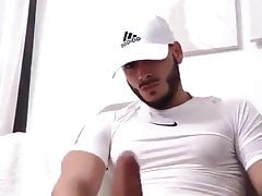 jack off in spandex