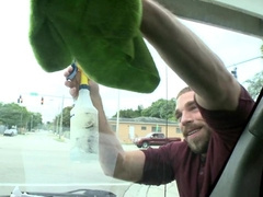 BAIT BUS - Johnny Parker heads from Cleaning Windows to Banging A Guy Real