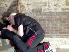 Hard humiliation in basement by badboy insneaker