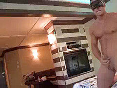 Maskurbate - hooded Jock displays Off His perfect Body