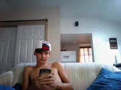 Fabulous male in best handjob, solo homo adult clip