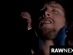 RawNextDoor.com - Scotty Zee Dalton Briggs Ty Thomas in a dark dungeon bareback romp