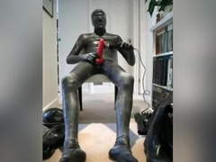 rull rubber wank and cum