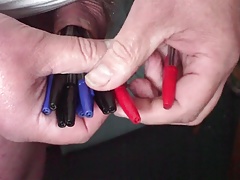 Foreskin with 18 pens