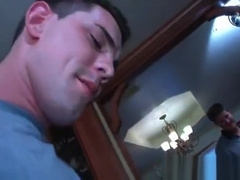 College gay gangbang with freshers giving BJs