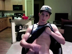 Jacking His Meatpipe In His Room