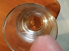 Cum in glass