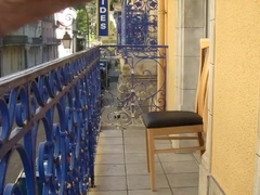 Cauterets, France - Hotel Balcony One Floor Up