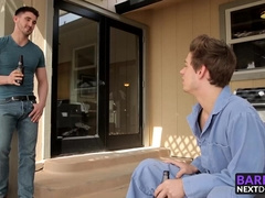 Smoking hot studs Derrick and Michael having outdoor sex