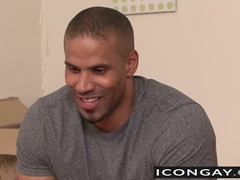 Ty quickly reaches into his jeans and pulls out his stiff cock