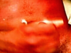 Black stud loves sucking a big black cock and feeling it up his ass