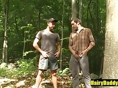 Threesome outdoors