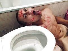 Toilet Licking Toilet Slave Boy