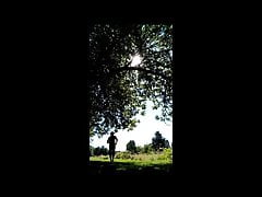Running naked on the golf course