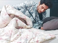He wakes up his girlfriend by licking her pussy