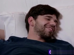 MASSIVE DICKED straight man has BAREBACK foursome with gay friends