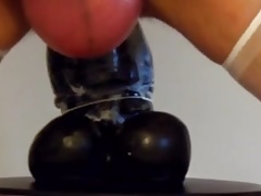 Insertion big dildo