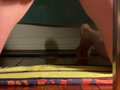 Caressing my guts arched over until I come stiff