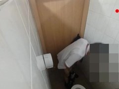Elegantly Security Large Chisel Urinate And Jizz in Rest Room