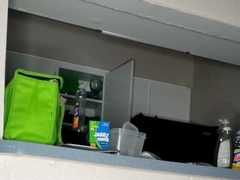 Hefty Black Chubb Stroking Puny Uncircumcised Trouser Snake