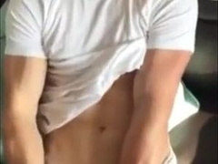 cute guy jerking with friend 4