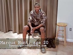 A Young Black Man is Spanked OTK for the First Time