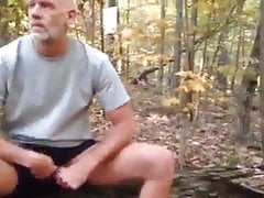 GREAT SEXY WANKER IN THE WOODS