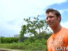 Intense interracial action with a bisexual group of guys