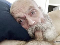 Big Moustache Daddy Bear Sucking Fuzzybeardboy Cock