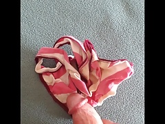 Playing with my cumrag