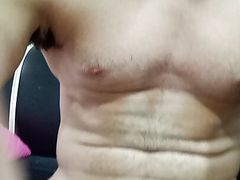 Big Latino Cum While Using Si Toy