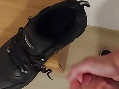 Cum in new work shoes