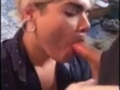 Latino Hoe Guzzles Humungous Blast Strung Up White Thug