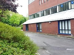 risky naked walk by shopping centre
