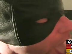 Masked German bottom fisted and barebacked by hot guys