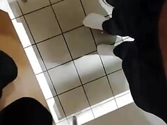 Strip and Cum in Public Toilet Part 1