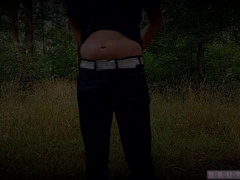 MAN JACKS IN THE WOODS