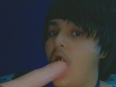 Touching Drool on my Face from Deep-Throating a Manhood