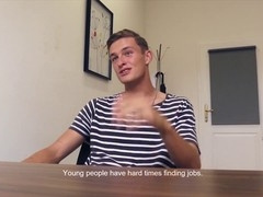 Dirty Scout 206 - Young athletic guy in striped shirt goes dirty to secure the job