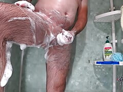 I went to the shower and got excited so I had to masturbate